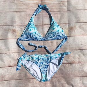 AEO Ombré Hibiscus Triangle Bikini Large